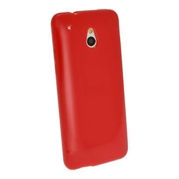 HTC One Mini iGadgitz Crystal TPU Case Red