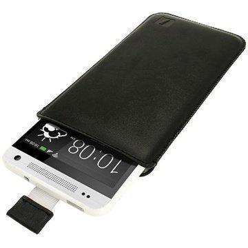 HTC One Mini iGadgitz Leather Case Black