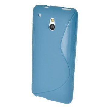 HTC One Mini iGadgitz S Line TPU Case Blue