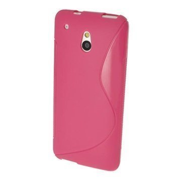 HTC One Mini iGadgitz S Line TPU Case Pink