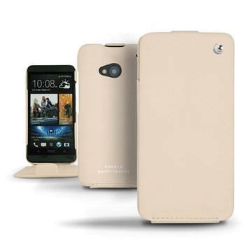 HTC One Noreve Tradition Läpällinen Nahkakotelo Beige