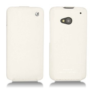 HTC One Noreve Tradition Läpällinen Nahkakotelo Valkoinen