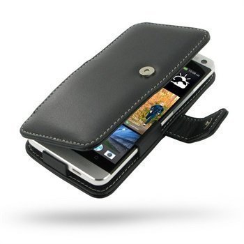 HTC One PDair Leather Case 3BHTE8B41d Musta