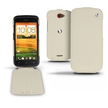 HTC One S Noreve Läpällinen Nahkakotelo Norsunluun Värinen