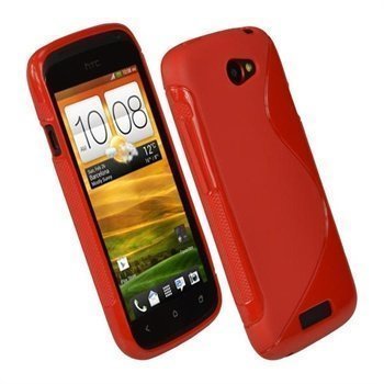 HTC One S iGadgitz Dual Tone TPU Cover Red