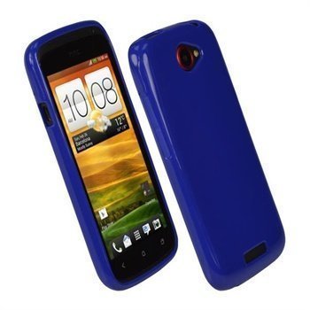 HTC One S iGadgitz Glossy Durable TPU Cover Blue