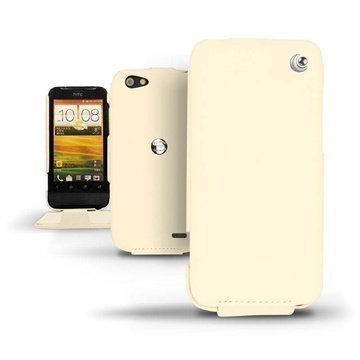 HTC One V Noreve Flip Leather Case Beige