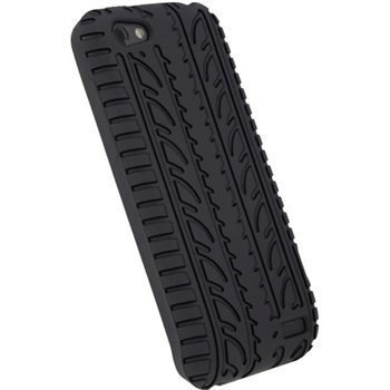 HTC One V iGadgitz Tyre Tread Design Silicone Case Black