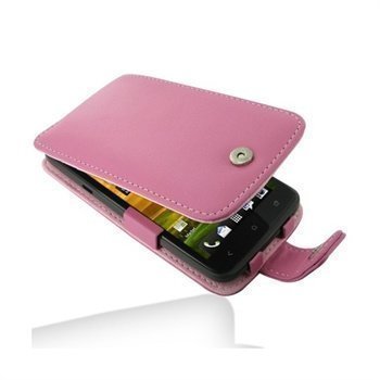 HTC One X One X+ PDair Leather Case 3JHTNXF41 Vaaleanpunainen