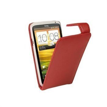 HTC One X One X+ iGadgitz Nahkakotelo Punainen