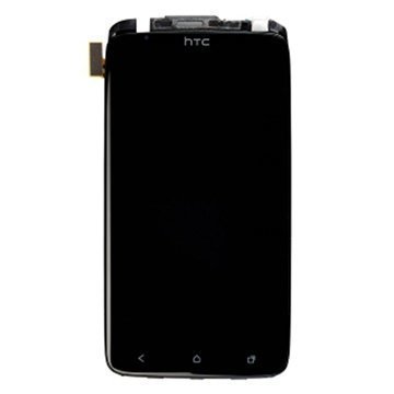 HTC One XL Etukuori & LCD Näyttö Musta