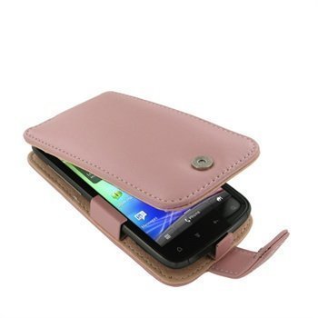 HTC Sensation Sensation 4G Sensation XE PDair Leather Case 3PHTS4F41 Vaaleanpunainen