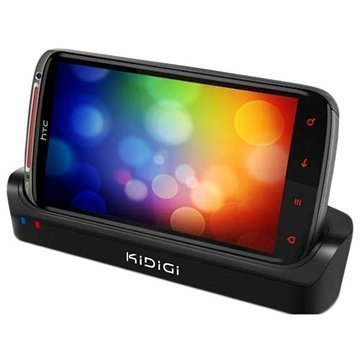 HTC Sensation XE KiDiGi Cover-Mate Dual USB Desktop Charger