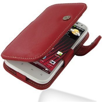 HTC Sensation XL PDair Leather Case 3RHTXLB41 Punainen