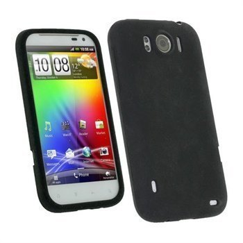 HTC Sensation XL iGadgitz Silikonisuojus Musta