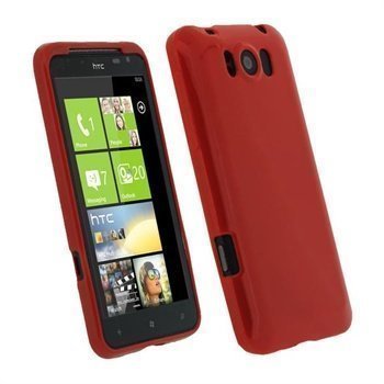 HTC Titan iGadgitz TPU suojakuori Punainen