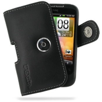 HTC Wildfire PDair Leather Case 3BHTWEP01 Musta