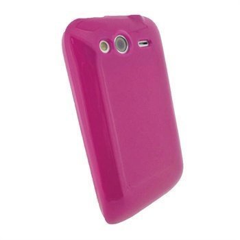 HTC Wildfire S iGadgitz TPU-Suojakotelo Pinkki