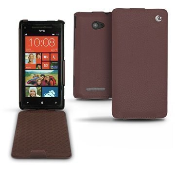 HTC Windows Phone 8X Noreve Flip Leather Case Chestnut