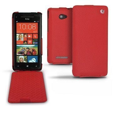 HTC Windows Phone 8X Noreve Flip Leather Case Tomato