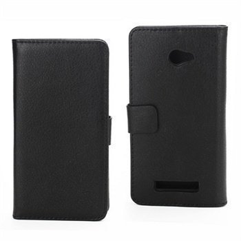 HTC Windows Phone 8X Wallet Leather Case Black