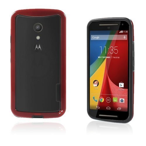 Hamsum Punainen Motorola Moto G2 Bumper Suojakehys