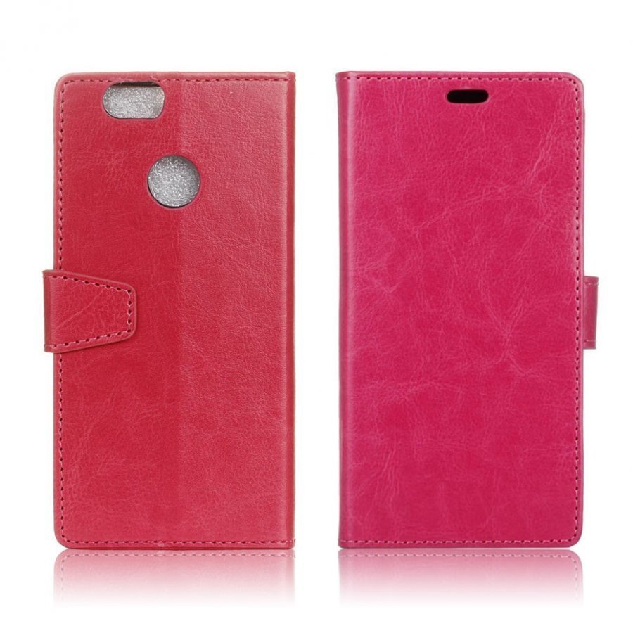 Hamsun Huawei Nova Hullu Hevonen Nahkakotelo Kuuma Pinkki