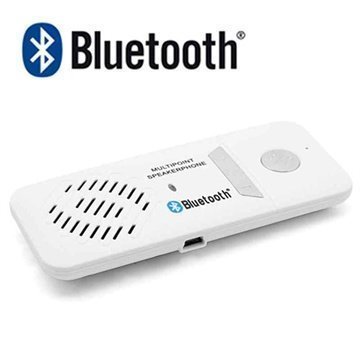 HandsFree Bluetooth 3.0 + EDR Multipoint Kaiutinpuhelin Valkoinen