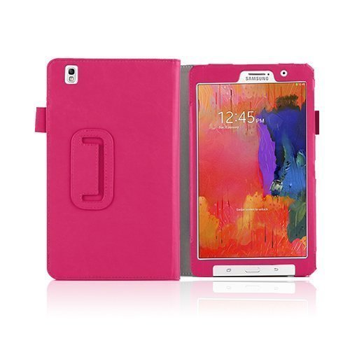 Handstrap Business Kuuma Pinkki Samsung Galaxy Tabpro 8.4 Nahkakotelo