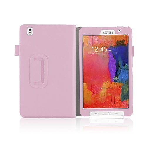 Handstrap Business Pinkki Samsung Galaxy Tabpro 8.4 Nahkakotelo