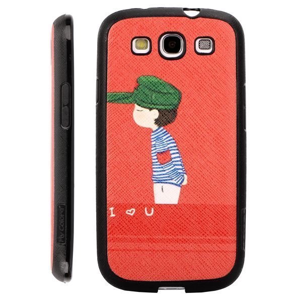 Happy Cartoon Cool Boy Samsung Galaxy S3 Silikonikuori