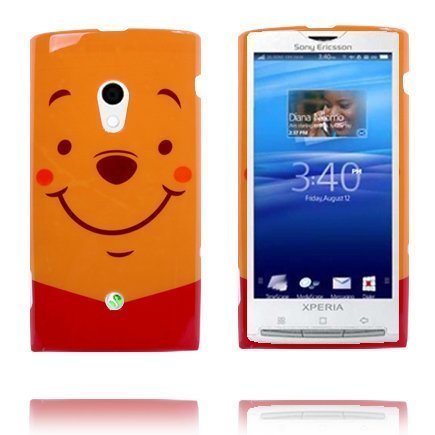 Happy Cartoon Oranssi Sony Ericsson Xperia X10 Suojakuori