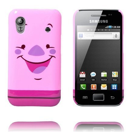 Happy Cartoon Possu Samsung Galaxy Ace Suojakuori