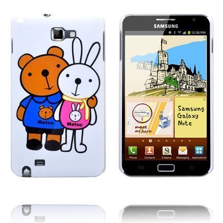 Happy Cartoon Ver. 2 Karhu & Pupu Samsung Galaxy Note Suojakuori
