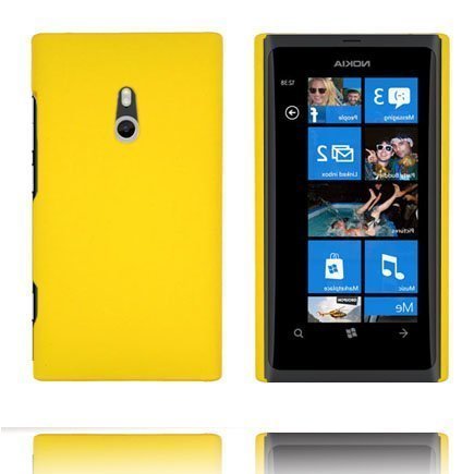 Hard Shell Keltainen Nokia Lumia 800 Suojakuori