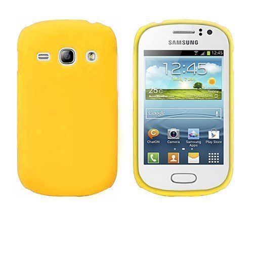 Hard Shell Keltainen Samsung Galaxy Fame Suojakuori