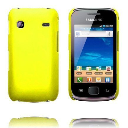 Hard Shell Keltainen Samsung Galaxy Gio Suojakuori