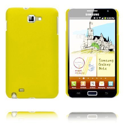 Hard Shell Keltainen Samsung Galaxy Note Suojakuori