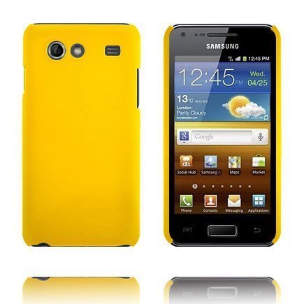 Hard Shell Keltainen Samsung Galaxy S Advance Suojakuori