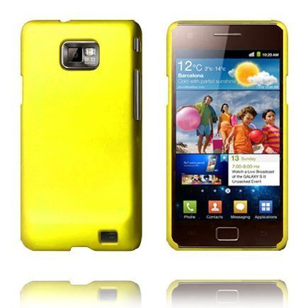 Hard Shell Keltainen Samsung Galaxy S2 Suojakuori