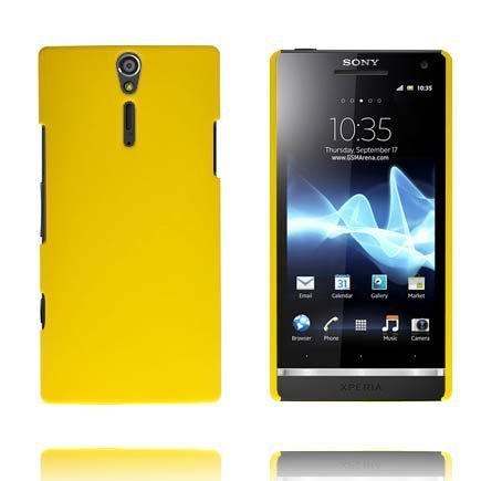 Hard Shell Keltainen Sony Xperia S Suojakuori