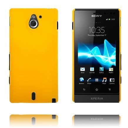 Hard Shell Keltainen Sony Xperia Sola Suojakuori