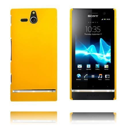 Hard Shell Keltainen Sony Xperia U Suojakuori