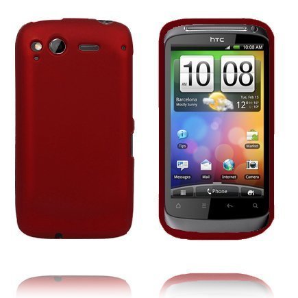 Hard Shell Klik-On Viininpunainen Htc Desire S Suojakuori