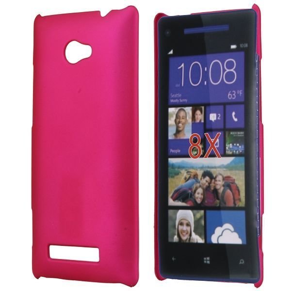 Hard Shell Kuuma Pinkki Htc 8x Suojakuori