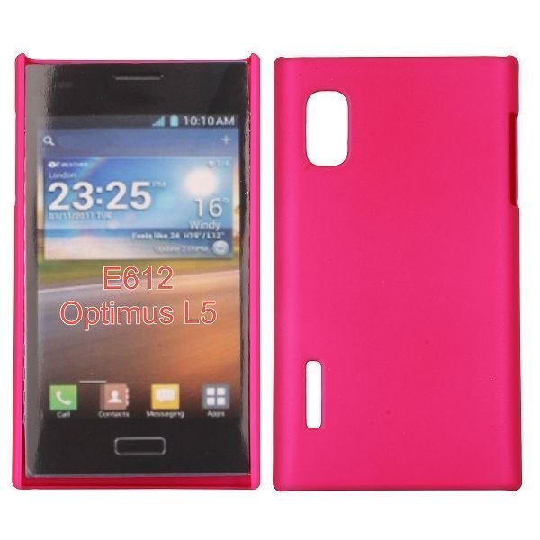 Hard Shell Kuuma Pinkki Lg Optimus L5 E610 Suojakuori