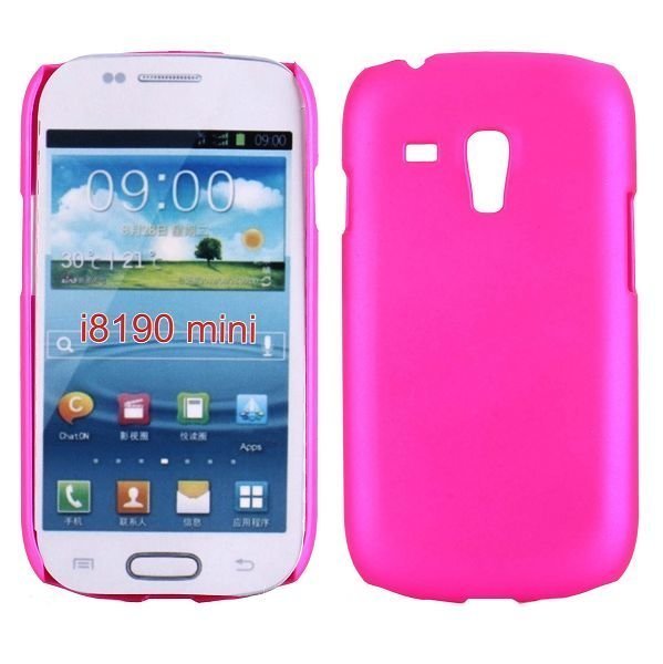 Hard Shell Kuuma Pinkki Samsung Galaxy S3 Mini Suojakuori