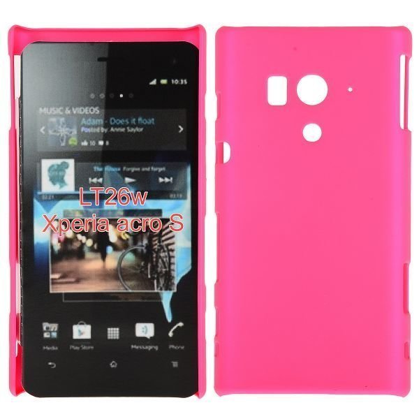 Hard Shell Kuuma Pinkki Sony Xperia Acro S Suojakuori