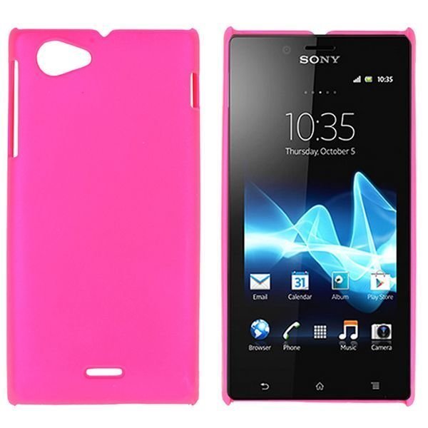 Hard Shell Kuuma Pinkki Sony Xperia J Suojakuori