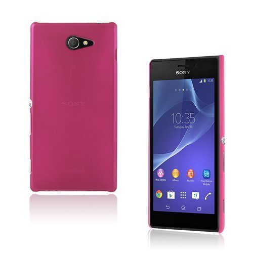 Hard Shell Kuuma Pinkki Sony Xperia M2 Suojakuori